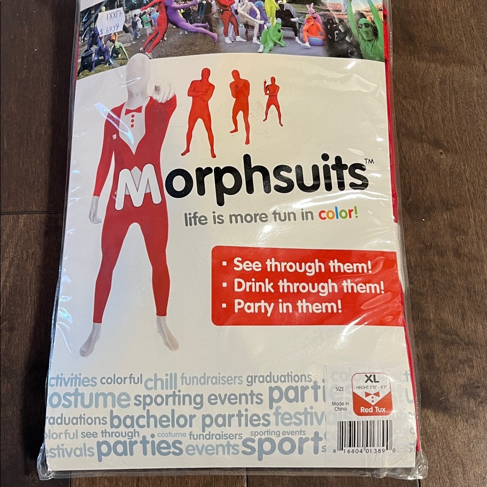 Red Morphsuits Costume XL
